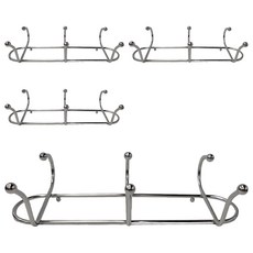 Green Bell 綠貝 304無痕三連掛勾, 不鏽鋼, 超強承重, EHS-1467, 4個