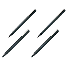 Uni 三菱 PIN03-200代用針筆 黑, 4入