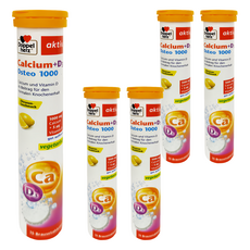 Doppel herz 德之寶 鈣+D3 Osteo 1000 發泡錠, 108g, 15錠, 5瓶