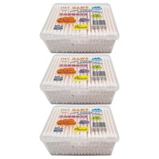 D&T 棉花棒 環保紙軸 棉頭不易鬆脫 台灣製造, 200支, 3盒