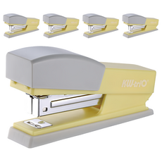 KW-triO 堡勝企業 3號站立式訂書機, 黃色, 5個