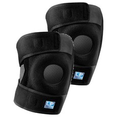 雙彈簧支撐型護膝, 733CN, 黑色, 2個