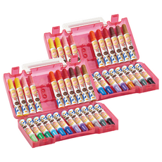 SIMBALION 雄獅 奶油獅探索繽紛彩色筆 外盒顏色隨機, 24色, 2盒