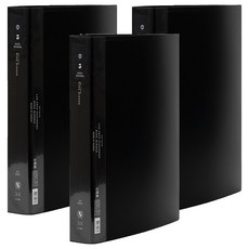 Lan CHYn 連勤牌文具 PP KU色系 圓型三孔夾 LC-5003K 1.5吋, 3個, 黑色