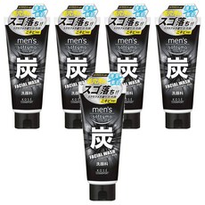 KOSE 高絲 softymo 絲芙蒂 男用去角質炭洗面乳, 130g, 5條