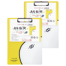 PENROTE 筆樂 醜白兔A4板夾, 黃色, 2個