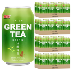 RICO 紅牌 冰釀綠茶, 340ml, 96罐