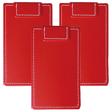 珠友文化 升級版磁性帳單夾 A6, 紅色, 3個