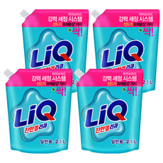 LiQ 去污環保洗衣精補充包 一般洗衣機專用, 2.1L, 4包