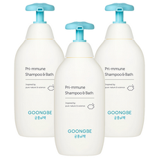 GOONGBE 宫中秘策 Pri-mmune 幼童用洗髮沐浴乳, 350ml, 3瓶