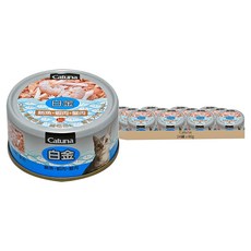 Catuna 開心白金烤漆貓罐, 80g, 24罐, 鮪魚 + 蝦肉 + 蟹肉