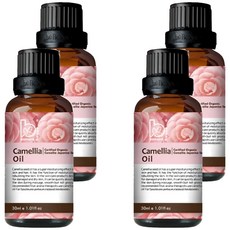 BONNIE HOUSE 植享家 山茶花油, 有機認證山茶花籽油，深層滋養修護，肌膚彈嫩柔滑, 30ml, 4瓶