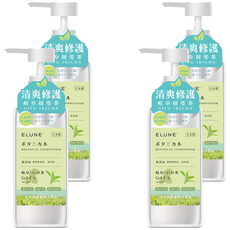 ELUNE 伊露恩 日本國產植物菁萃潤髮乳岐阜茶 500ml -無矽靈草本潤髮, 4瓶