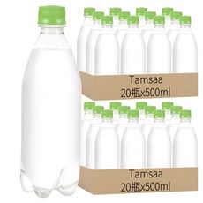 Tamsaa 無標籤青蘋果風味氣泡水, 500ml, 40瓶