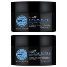 isLeaf 輕髮泥 自然線條 80g - 輕盈蓬鬆、持久造型、植物萃取, 2罐