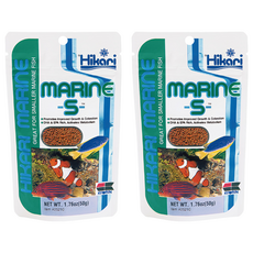 Hikari 高夠力 小型海水魚飼料-S 50g 緩沉性 適用於所有小型海水觀賞魚, 2袋