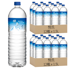 悅氏 礦泉水, 1.5L, 24瓶