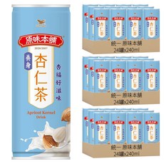 統一 原味本舖 養身杏仁茶, 240ml, 72罐