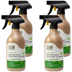 Hinoki Life 清檜 檜木奶瓶蔬果洗潔精 500ml -天然成分 安心洗淨, 4瓶