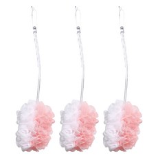 魔縐 極緻沐浴刷, 3個, 1個裝, 粉色 + 白色