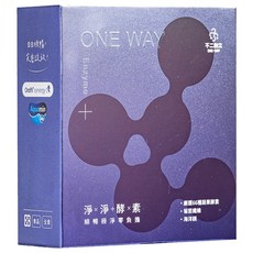 Oneway 不二創立 淨淨酵素, 嚴選66種蔬果酵素，幫助順暢，促進健康機能, 3g, 15條, 1盒