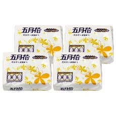 五月花 摺疊紙巾 200張, 4包