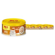 Me-O 咪歐 小確幸貓罐, 蟹棒嫩雞, 80g, 24罐