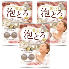 COW STYLE 牛乳石鹼 奢侈泡泡入浴劑 琥珀牛奶香, 30g, 3包