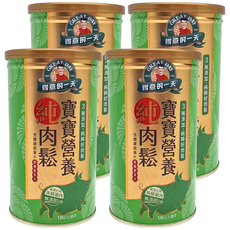 得意的一天 寶寶營養肉鬆香蔬配方, 添加番茄片、青菜蔬菜片, 適合1歲以上寶寶, 180g, 4罐