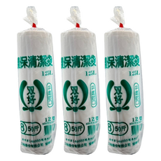 DOUBLE GOOD 双好 環保清潔袋 白色 50斤, 125L, 3捲