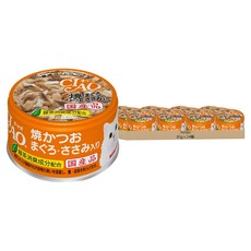 INABA CIAO 啾嚕 貓用 旨定罐, 鰹魚燒 + 鮪魚 + 雞肉, 85g, 24罐