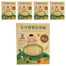 港媽私房手作 手作寶寶蔬果麵條, 南瓜口味, 240g, 5盒