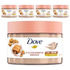 多芬 去角質身體磨砂膏 楓糖餅乾香, 298g, 5罐