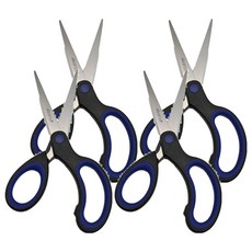 鋒銳C0010不沾膠萬用剪6吋, 黑色, 4入