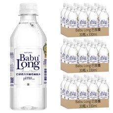 Babu Long 巴部農 天然鹼性礦泉水, 330ml, 90瓶
