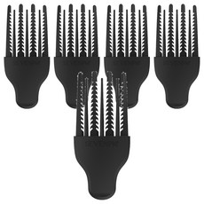 SEVENPM 真實蓬鬆梳 髮根瀏海豐盈造型梳, 黑色, 5個