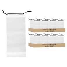 ROYALLIN 蘿林嚴選 雨傘收納袋 31 x 12.5 x 1cm 10g, 透明色, 40個