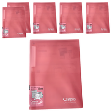 KOKUYO 國譽 Campus 大開口文件夾, 粉紅色, 6個