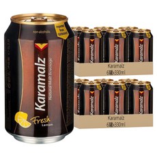Karamalz 卡麥隆 黑麥汁, 330ml, 12罐, 檸檬