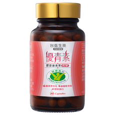 TAIYEN 台塩生技 優青素 膠原藤黃果膠囊, 90顆, 1罐