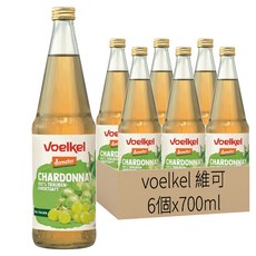 voelkel 維可 夏多內白葡萄原汁, 700ml, 6個