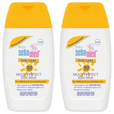 施巴 sebamed 5.5嬰兒防曬保濕乳液 SPF50, 全面防禦UVA及UVB, 適用嬰兒/幼兒敏感肌膚，50ml, 2瓶