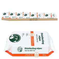 SINCERELY Frog 消毒濕巾 80張, 10包