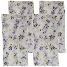 親密寶貝 健康沐浴巾 (花洗澡巾), 紫花, 1個, 4入