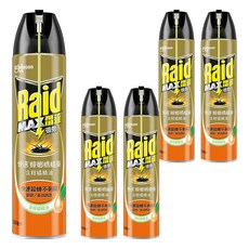 Raid 雷達 快速蟑螂螞蟻藥 柑橘精油, 500ml, 5瓶