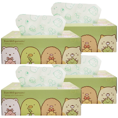 HAYASHI 角落生物印花衛生紙，日本製造 100%天然紙漿, 150張, 4盒