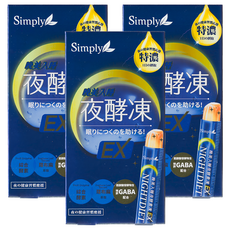 Simply 新普利 晚美入睡夜酵凍, 10g, 7包, 3盒, 幫助入睡