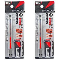 SDI 手牌 鋅合金握把美工刀 NO.3006C, 2支
