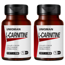 UNIQMAN 優仕曼 卡尼丁 L肉鹼 膠囊食品, 60顆, 2罐