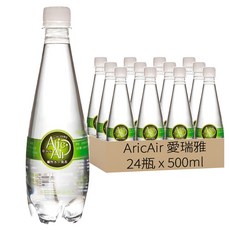 AricAir 愛瑞雅 氣泡泉水, 500ml, 24瓶
